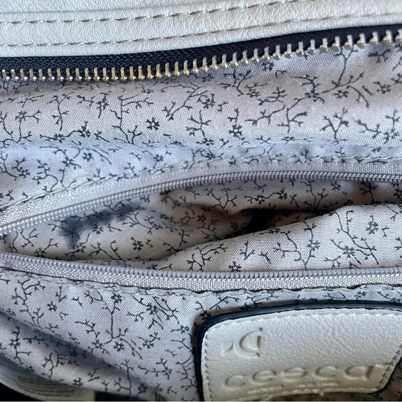 77%OFF❣️Cesca Beige Cream Ribbed Bucket Handbag - Picture 10 of 16